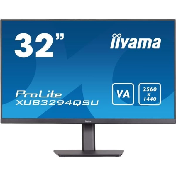 PC-skärm - IIYAMA - XUB3294QSU-B1 - 31,5 VA LED WQHD 2560 x 1440 - 4ms - 75Hz - HDMI DP