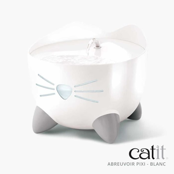 CAT IT Automatisk Cat vattenfontän - 2,5 L - Vit Vit