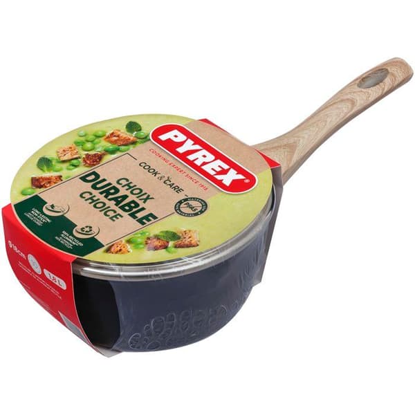 Kastrull med lock - PYREX - Cook & Care - 18 cm - Non-stick - Induktion - PFAS-fri