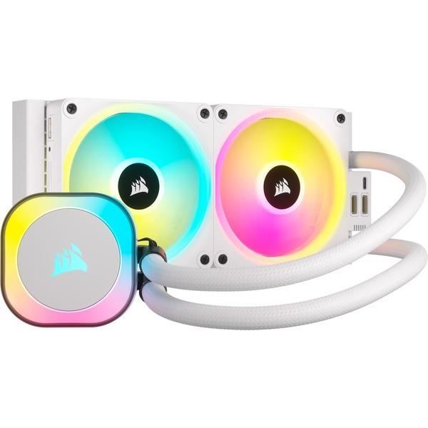 CORSAIR - iCUE LINK H100i RGB White AIO - CPU-kylning - 240 mm