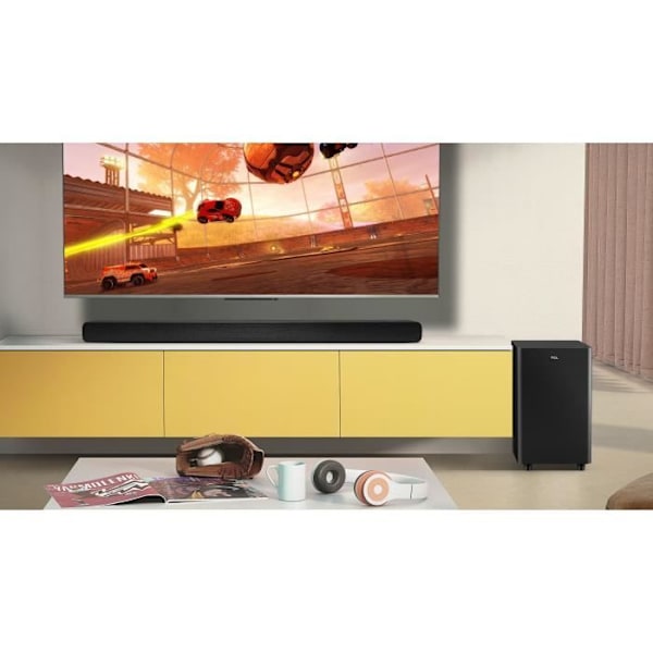 TCL TS8212 - 2.1.2 soundbar - Trådlös subwoofer - Dolby Atmos - HDMI eARC - Bluetooth - 300W