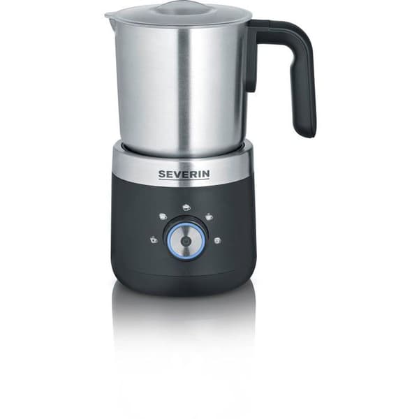 Induktionsmælkeskummer - SEVERIN - SM3588 - Varm eller kold mælkeskummer, 300ml rustfrit stål - 550W - Rustfrit stål/Sort