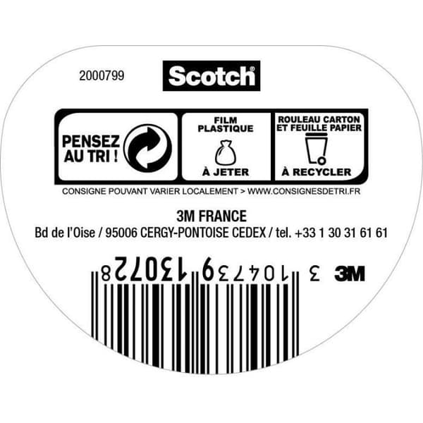 3M SCOTCH Halkfri tejp - 5 mx 25 mm - Svart