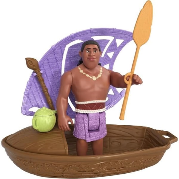 MATTEL Pirogue och dess 3 överraskningar JBT68 -Vaiana 2