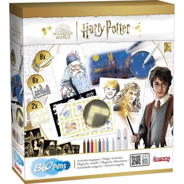 BLOPENS - Harry Potter Activity Set - Ritningar och målarbok - 7 år - Lansay