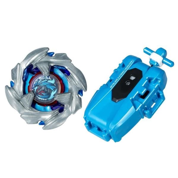 Beyblade X Pack Cobalt Dragoon 2-60C med Deluxe Strängkastare, Vänster Snurrtopp, Ålder 8+
