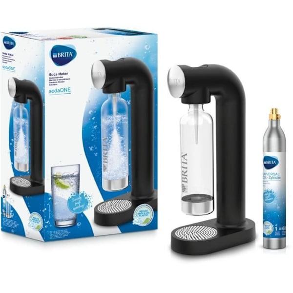 BRITA sodaONE kolvvattenkokare - svart