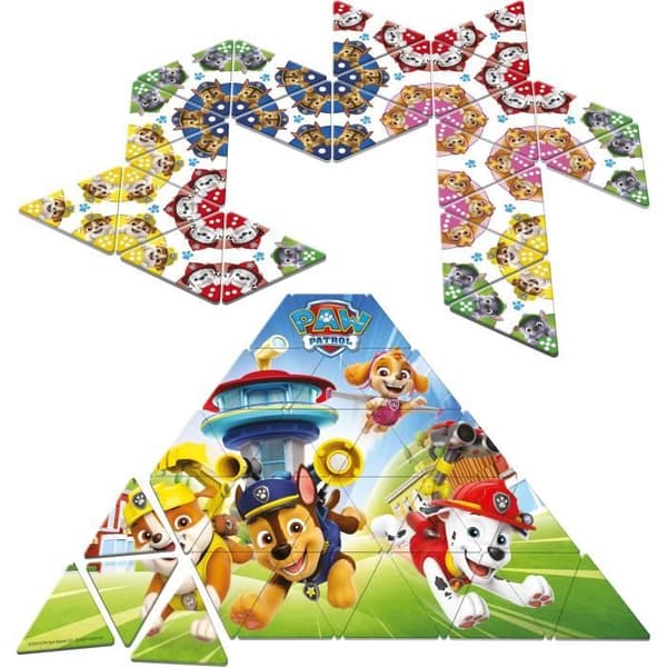 Brädspel - GOLIATH - Paw Patrol Junior Triominos - Triangulära dominobrickor för 3-åringar