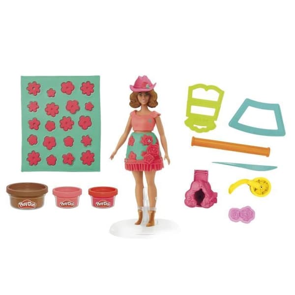 Play-Doh Barbie Blommor och Fransar Modellera Set