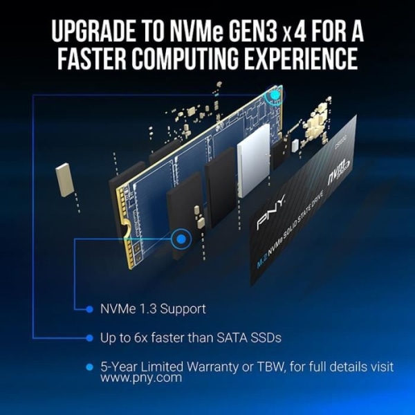 PNY - CS1030 - SSD - 500 GB - M.2 2280 - M280CS1030-500-RB