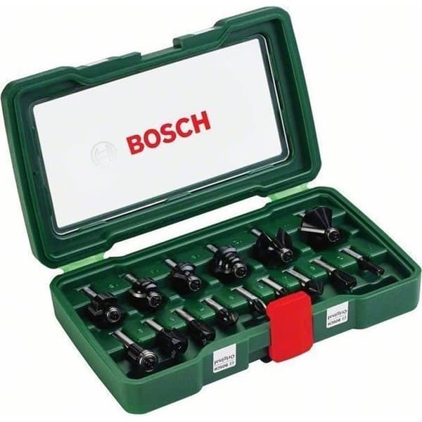 BOSCH Tillbehör - låda med 15 fräsar 8mm