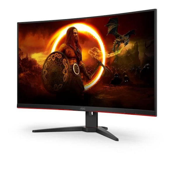PC Gamer-skärm - AOC - CQ32G2SE/BK - 31,5 VA Curved QHD 1ms 165Hz HDMI DisplayPort HP Pivot Freesync Premium