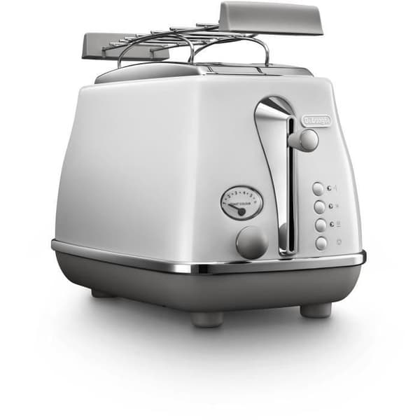 Brödrost - DELONGHI - CTOC2103.W - 900 W - 2 platser - Vit