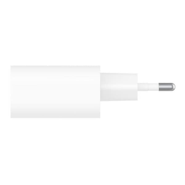 Väggladdare - BELKIN - USB-C - 25W - PD PPS - Vit