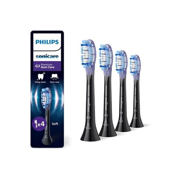 4-pack borsthuvuden - PHILIPS - HX9054/88 - G3 Svart