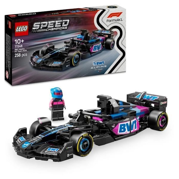 LEGO Speed Champions 77248 F1 Bil BWT Alpine Team A524 10 års byggset