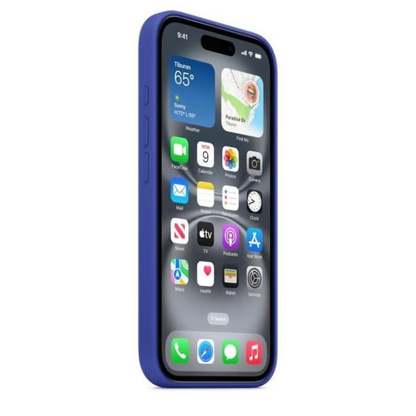 APPLE iPhone 16 - Silikonfodral med MagSafe - Ultramarin