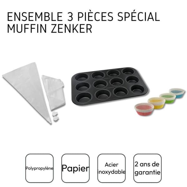3-delat specialmuffinset - NIROSTA