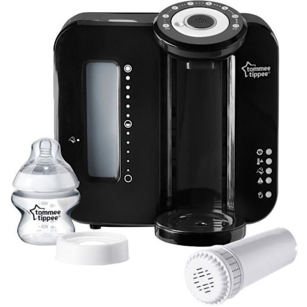 TOMMEE TIPPEE Perfect Prep - flaskvarmare - ny hot shot-funktion - svart