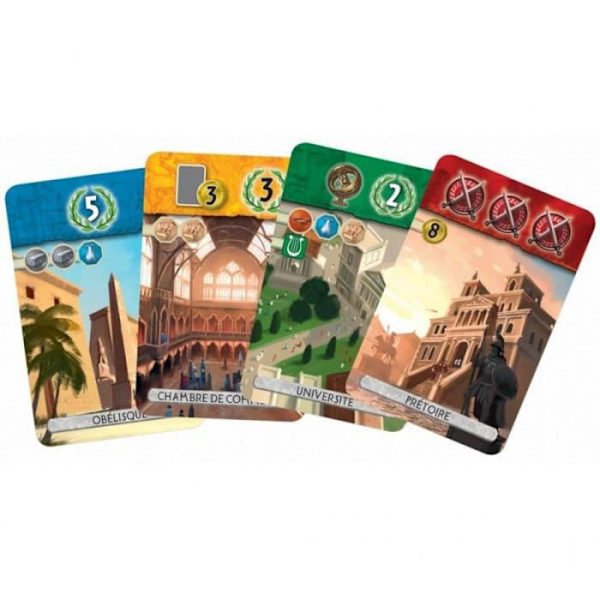 ASMODEE - 7 Wonders Duel - Fristående spel för 2 spelare - Brädspel