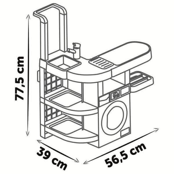 SMOBY - Rowenta Wash&Clean Laundry - 3 år gammal