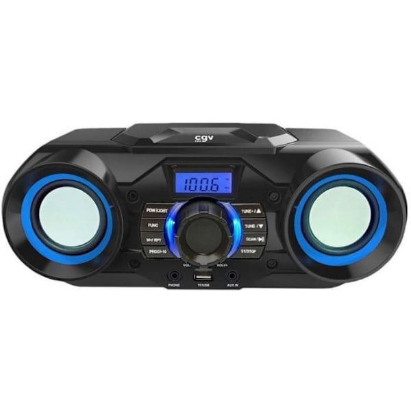 Bärbar CD-radio - CGV - CD SG-1 - CD, CD-R-RW, MP3, SD - USB - Bluetooth