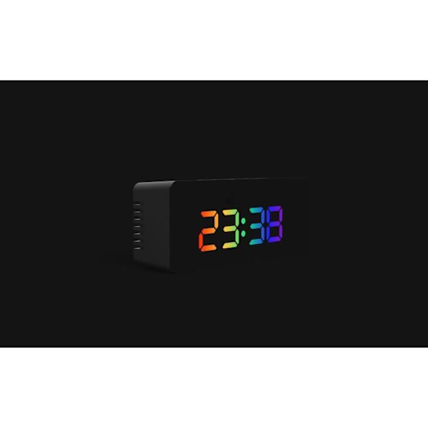 EVOOM SPEGEL RGB LED väckarklocka - Integrerad spegel