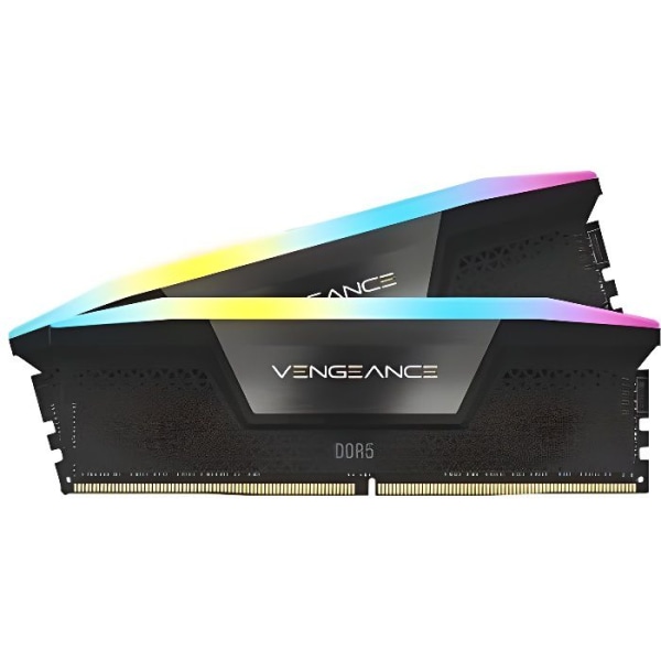 RAM - Corsair Vegeance RGB DDR5 - 32GB 2x16GB DIMM - 5200MHz - Obuffrad, 40-40-40-77, XMP 3.0, Black Heats -Preader, RGB LED, 1,25V