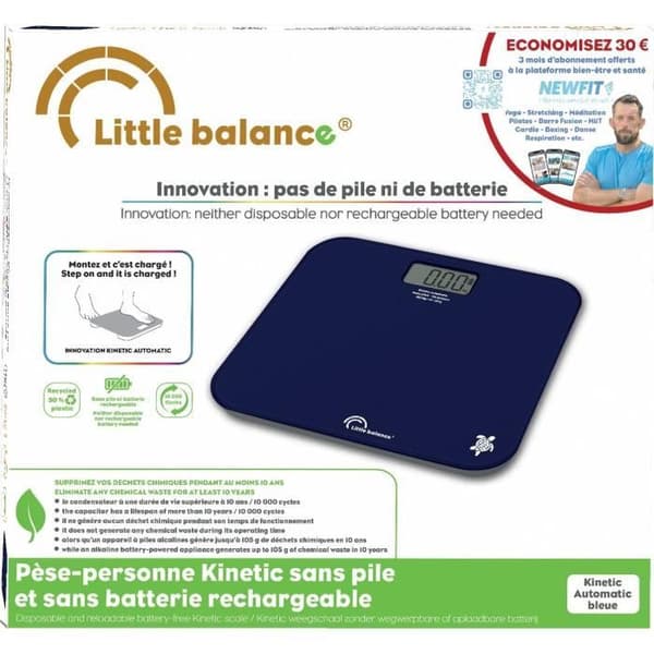 Badrumsvåg - LITTLE BALANCE - Kinetic Auto - Blå