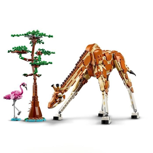 LEGO 31150 Creator 3in1 Safari vilda djur, leksak med djurfigurer, giraff, gaseller och lejon