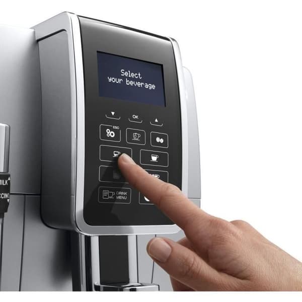DELONGHI ECAM 350.35.SB Espressokvarn DINAMICA Screen 4 recept - Silver