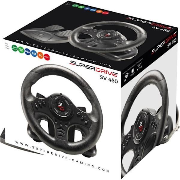 SUBSONIC - SV450 - Racing Wheel - Kompatibel Xbox -serie, Switch, PS4, Xbox One, PC (programmerbar)