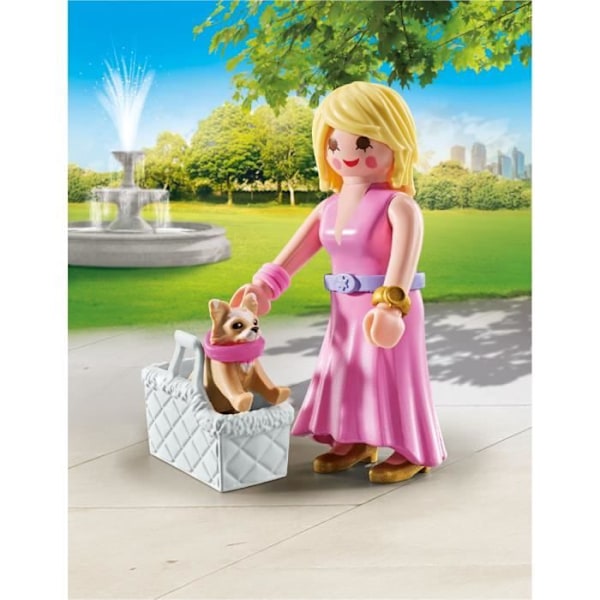 PLAYMOBIL 71737 Dam med Chihuahua och transportkorg
