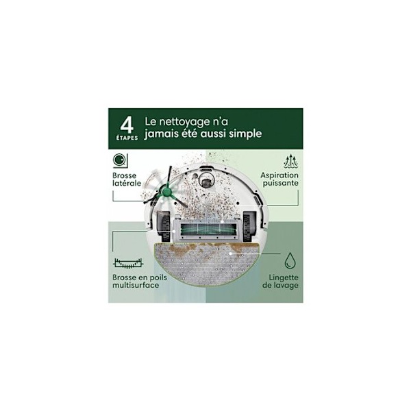 Irobot ROOMBA 105 COMBO ROBOT robotdammsugare Vit