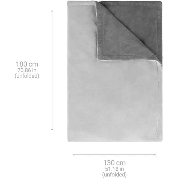 MEDISANA Värmefilt HDW - XL - 1,80 x 1,30 m