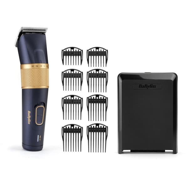 Hårklippare - BABYLISS - P1360E - Litiumjon - Kol-titanblad - 45 klipplängder