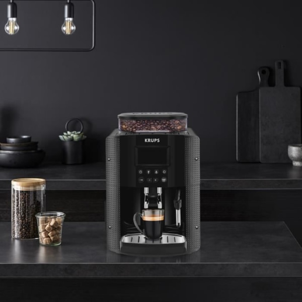 KRUPS YY8135FD Automatisk espressomaskin med kvarn - Svart