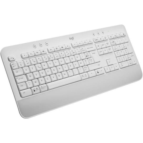 Logitech - Trådlöst tangentbord - Hela ergonomiska med -headset - Signatur K650 - White