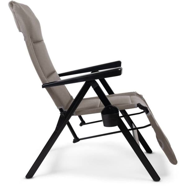Chaiselong - DOMETIC - Gardina Lounger - Grå - Hvilestol - Aluminium - Polyester SoftMesh
