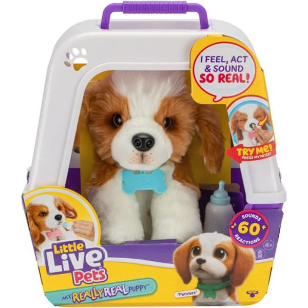 My Beagle Puppy - Älgleksaker - RIKTIGT RIKTIGT - LITTLE LEVANDE DJUR - Interaktiv valp med ljud och reaktioner