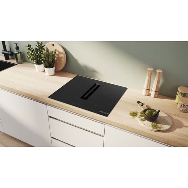 Bosch Serie 4 PVS611B16E induktionshäll med integrerad utsug 60 cm, 4 zoner, Touch Select svart one size