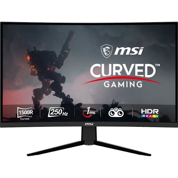 PC-spelskärm - MSI - Optix G32C4X - 31,5 VA FHD 1ms - 250Hz - 2 x HDMI(2.0) - 1 x DP (1.2a) - 1 x DC-jack