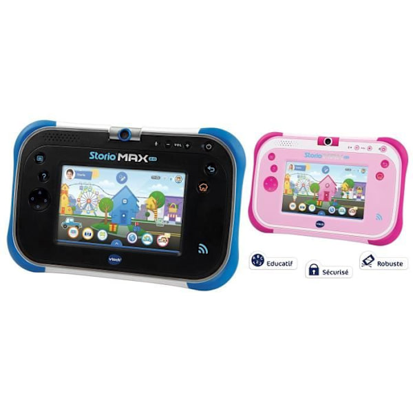 VTECH - Storio Max 2.0-konsol 5 blå - 5 tums pedagogisk surfplatta