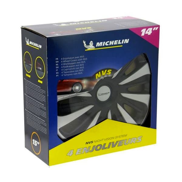 MICHELIN Hjulkåpa 14 NVS 3D by 4 i svart låda