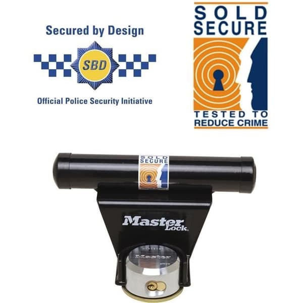 MASTER LOCK Lock för upp-och-över garageport - Svart