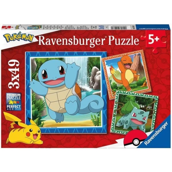 Pussel 3x49 p Pokémon