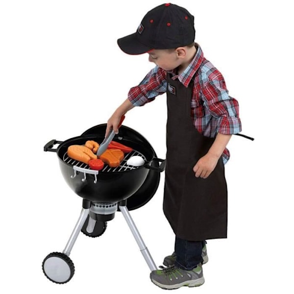KLEIN - Weber One Touch Premium grill med ljud och lätt träkol
