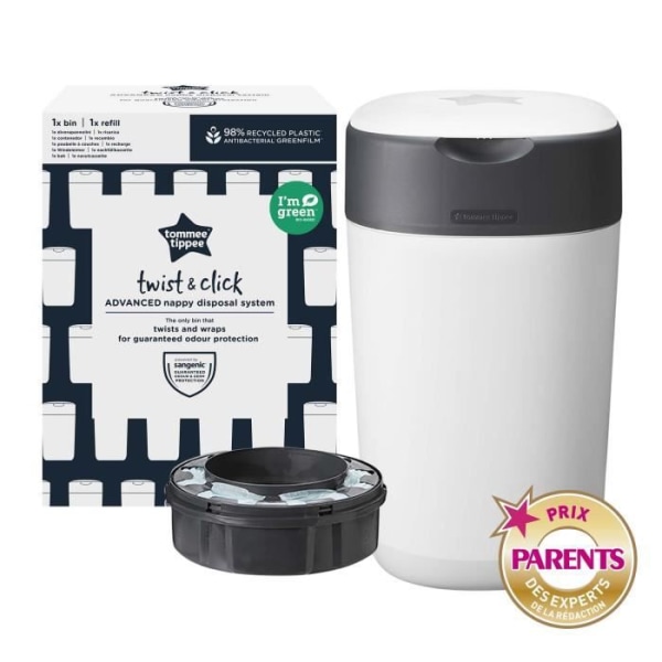 TOMMEE TIPPEE Twist & click blöjfack Vit FFP