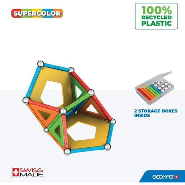 GEOMAG - EcoFriendly 52 st Paneler superfärg