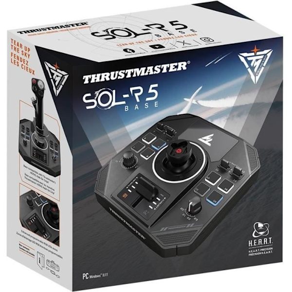 Modulär multisimuleringsbas - THRUSTMASTER - HEART Technology - Sol-R 5 Base - Kompatibel med Windows 10/11 och TARGET-programvara